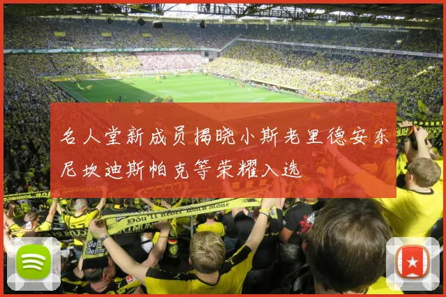 名人堂新成员揭晓小斯老里德安东尼坎迪斯帕克等荣耀入选