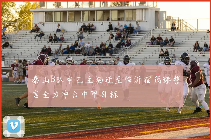 泰山B队中乙主场迁至临沂宿茂臻誓言全力冲击中甲目标